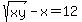 sqrt%28xy%29-x=12