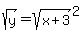 sqrt%28y%29=sqrt%28x%2B3%29%5E2