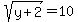 sqrt%28y%2B2%29=10