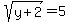 sqrt%28y%2B2%29=5