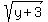 sqrt%28y%2B3%29