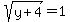 sqrt%28y%2B4%29=1