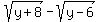 sqrt%28y%2B8%29+-+sqrt%28y-6%29