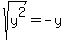 sqrt%28y%5E2%29=-y