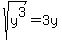 sqrt%28y%5E3%29=3y+