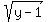 sqrt%28y-1%29
