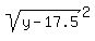 sqrt%28y-17.5%29%5E2