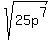 sqrt+%2825p%5E7%29
