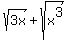 sqrt+%283x%29%2B+sqrt+%28x%5E3%29