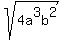 sqrt+%284a%5E3b%5E2%29