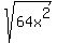 sqrt+%2864x%5E2%29