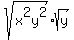 sqrt+%28x%5E2y%5E2%29%2Asqrt%28y%29%29