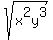 sqrt+%28x%5E2y%5E3%29