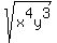 sqrt+%28x%5E4y%5E3%29