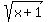 sqrt+%28x+%2B+1%29