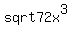 sqrt+72x%5E3
