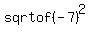 sqrt+of+%28-7%29%5E2