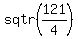 sqtr%28121%2F4%29