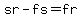 sr+-+fs+=+fr