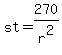st+=+270%2Fr%5E2