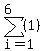 sum%28%281%29%2Ci=1%2C6%29