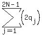 sum%28%282q%5Bj%5D%29%2Cj=1%2C2N-1%29