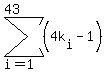 sum%28%284k%5Bi%5D-1%29%2Ci=1%2C43%29