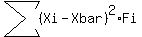 sum%28%28Xi-Xbar%29%5E2%29%2AFi