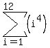 sum%28%28i%5E4%29%2Ci=1%2C12%29