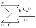 sum%28%28k%5En%2Ax%5En%29%2Fn%21%2Cn=0%2Cinfinity%29