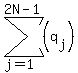 sum%28%28q%5Bj%5D%29%2Cj=1%2C2N-1%29
