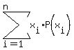 sum%28+x%5Bi%5D%2AP%28x%5Bi%5D%29%2C+i=1%2C+n+%29