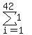 sum%281%2Ci=1%2C42%29
