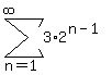 sum%283%2A2%5E%28n-1%29%2C+n+=+1%2C+infinity%29