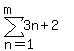 sum%283n%2B2%2Cn=1%2Cm%29