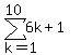 sum%286k%2B1%2Ck=1%2C10%29