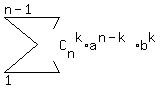sum%28C%5Bn%5D%5Ek%2Aa%5E%28n-k%29%2Ab%5Ek%2C+1%2C+n-1%29