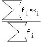 sum%28f%5Bi%5Dx%5Bi%5D%29%2Fsum%28f%5Bi%5D%29
