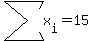 sum%28x%5Bi%5D%29=15