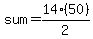 sum=+14%2850%29%2F2+