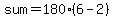 sum=180%286-2%29