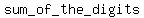 sum+_of_+the+_digits