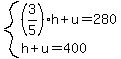 system%28%283%2F5%29h%2Bu=280%2Ch%2Bu=400%29