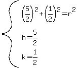 system%28%285%2F2%29%5E2%2B%281%2F2%29%5E2=r%5E2%2Ch=5%2F2%2Ck=1%2F2%29