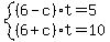 system%28%286-c%29t=5%2C%286%2Bc%29t=10%29