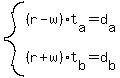 system%28%28r-w%29%2At%5Ba%5D=d%5Ba%5D%2C%28r%2Bw%29t%5Bb%5D=d%5Bb%5D%29