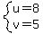 system%28+u=8%2C+v=5+%29