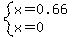 system%28+x+=+0.66%2C+x+=+0+%29