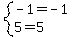 system%28-1=-1%2C+5=5%29
