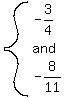 system%28-3%2F4%2Cand%2C-8%2F11%29